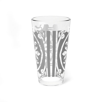 Mixing Glass, 16oz Scrollwork Art