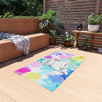 Indoor/Outdoor Rugs Color Dog Splash