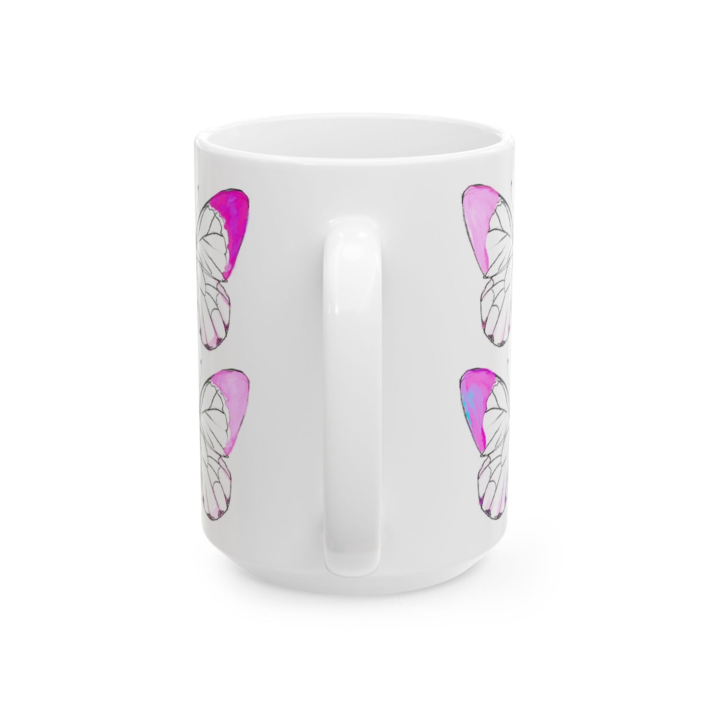 Chroma Ceramic Mug, (11oz, 15oz) Pink
