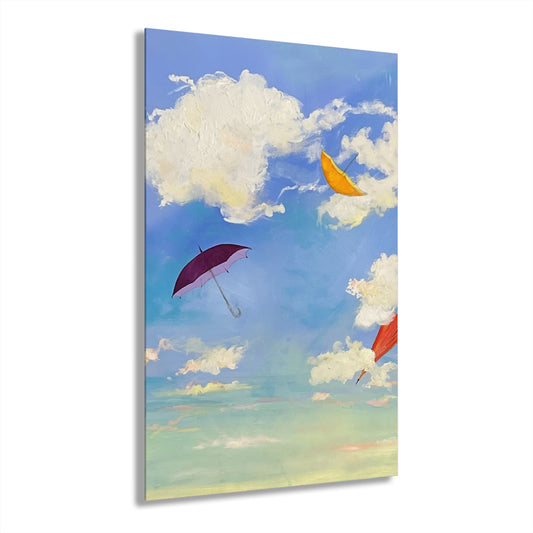 Acrylic Wall Art #3 Umbrella Rain
