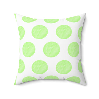 Polka Dot Joy Polyester Square Pillow "Sola Gratia…”