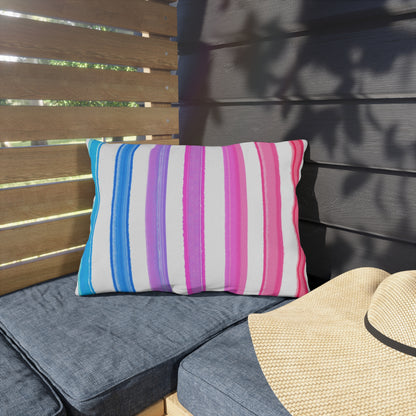 Outdoor Pillows Watercolor Stripes