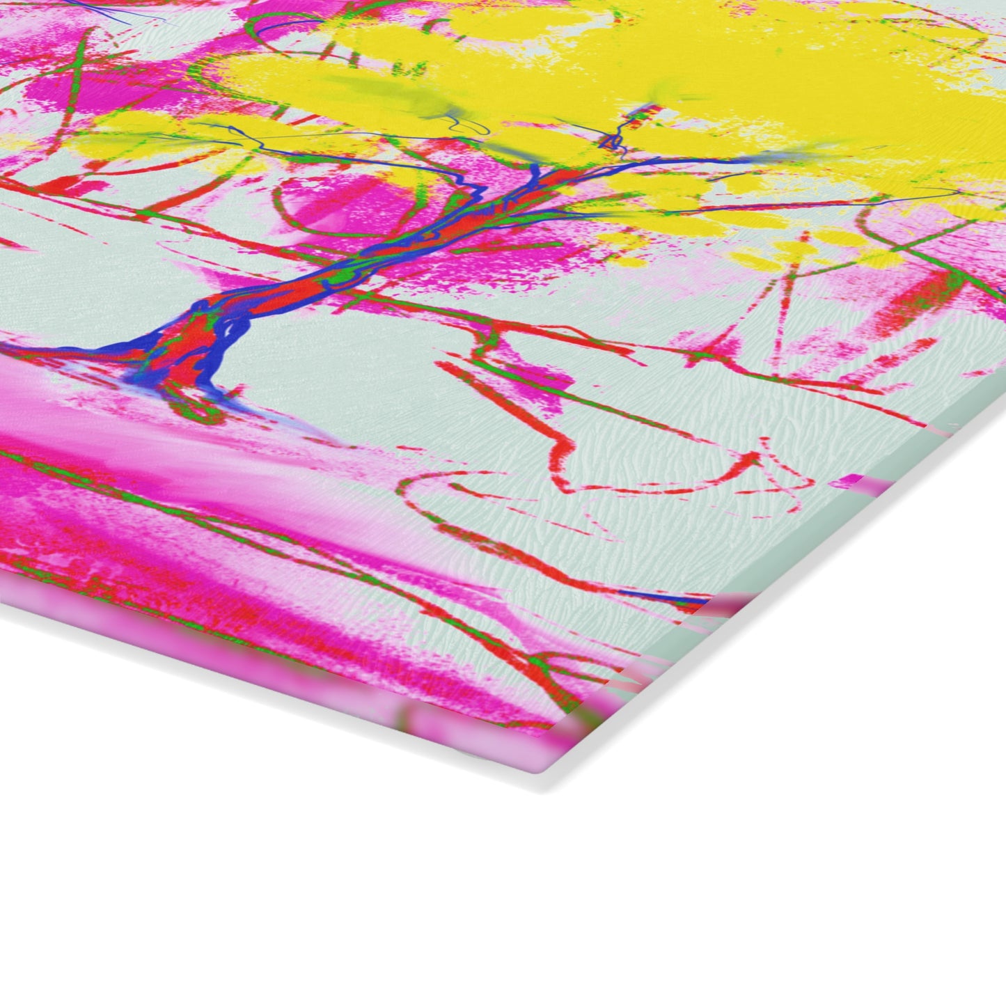 Glass Cutting Board Watercolor Landscape