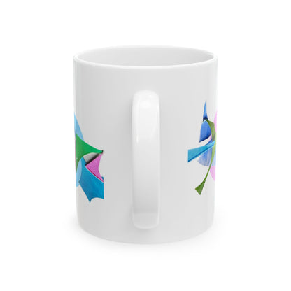 Pattern Play Mug Pink Red Blue