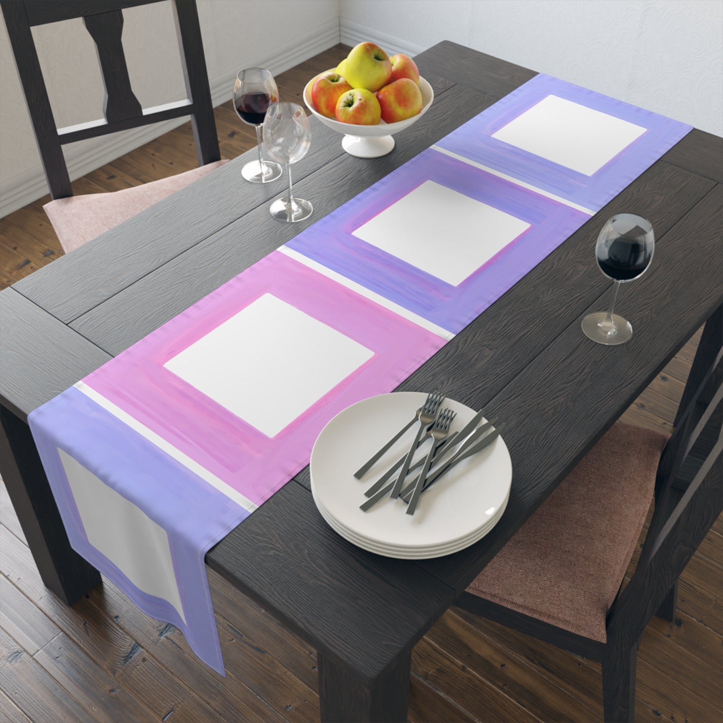 Table Runner Color Block (Cotton or Poly)