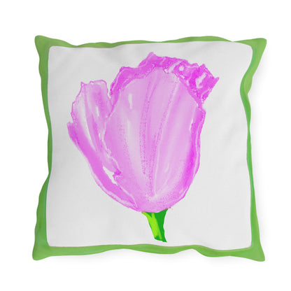 Vibrant Tulips Outdoor Pillows