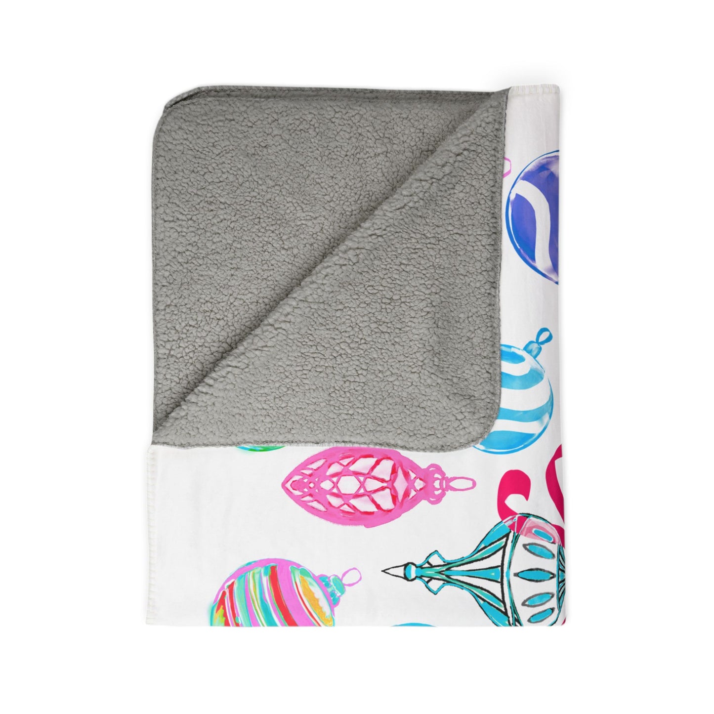 Fleece Sherpa Blanket Christmas Snuggle