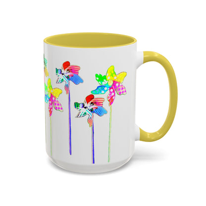 Pinwheels Mug Yellow