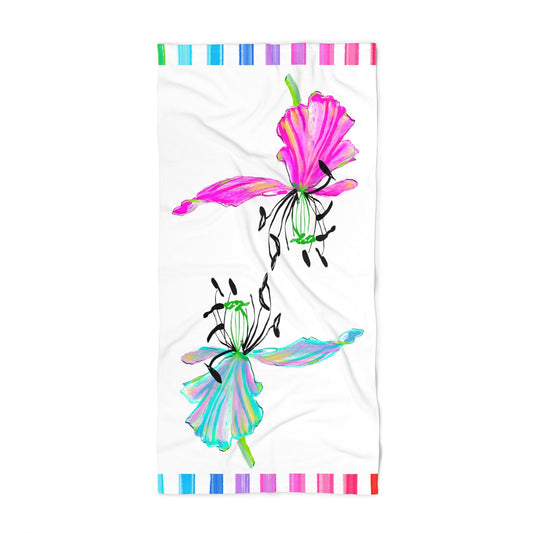 Tulip Love Beach or Bath Towel