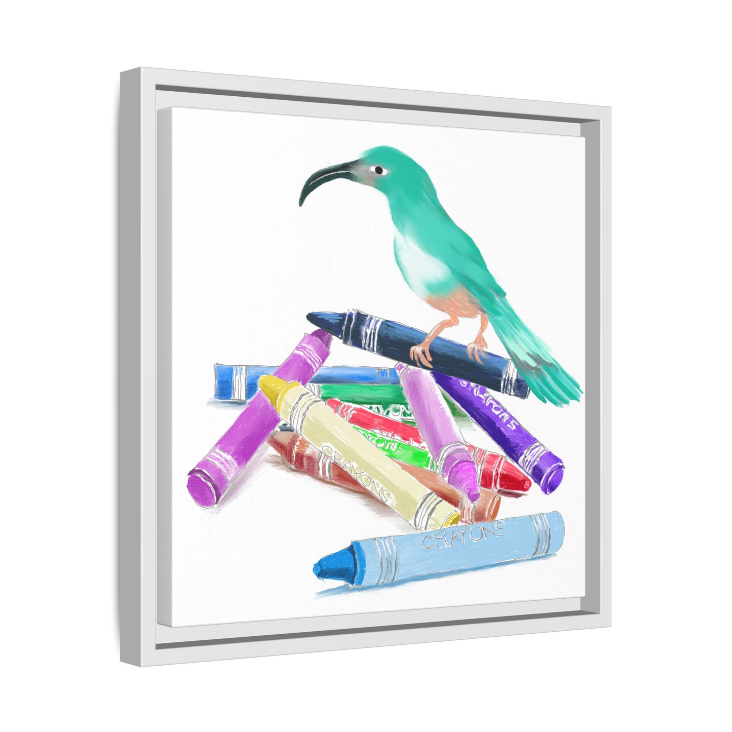 Jolly Birds Matte Canvas Framed