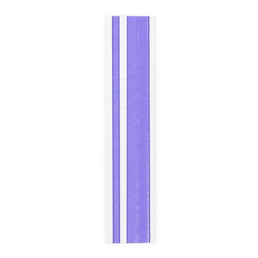 Mega Stripe Table Runner (Cotton Creamy White, Poly Bright White) Royal Blue
