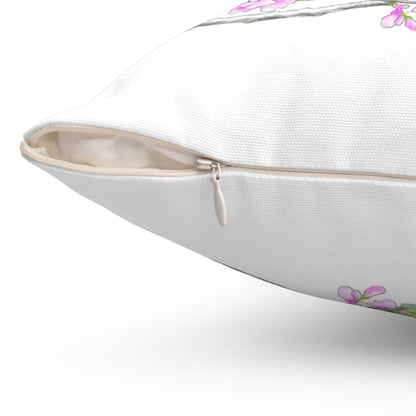 Jolly Birds Spun Polyester Square Pillow