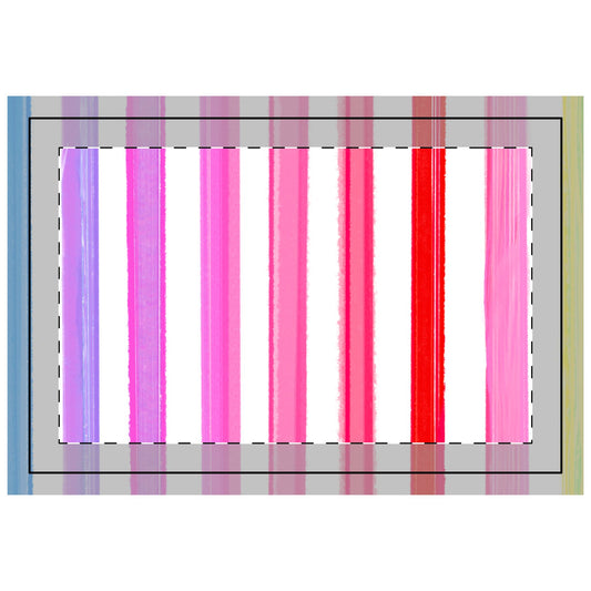 Quilted Placemat Watercolor Stripes  A