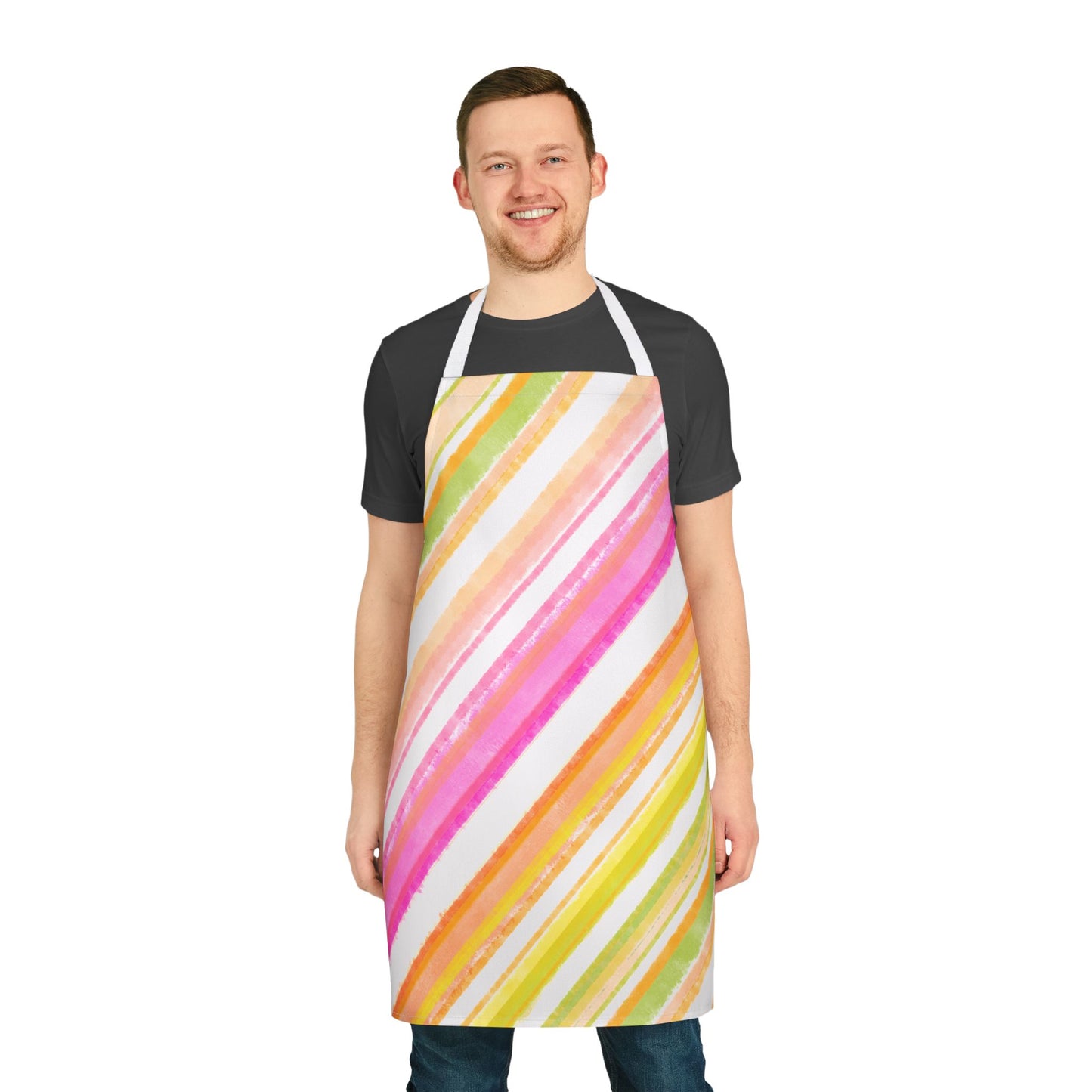 Aprons Watercolor Diagonal Stripes