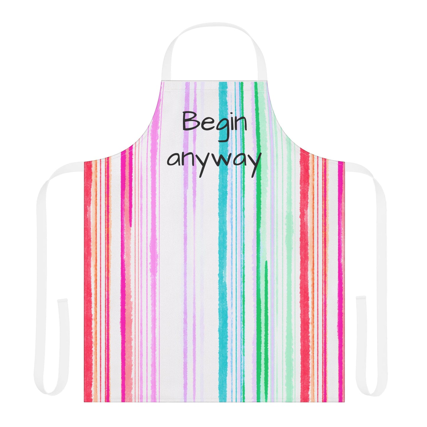 Watercolor Stripes Apron  Begin Away