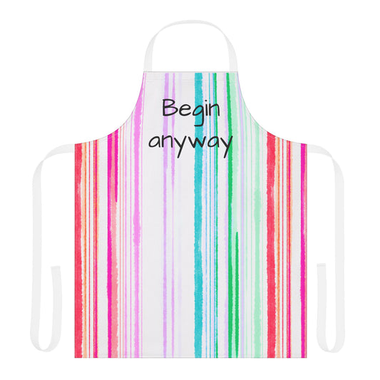 Watercolor Stripes Apron  Begin Away