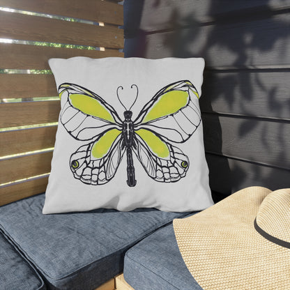 Outdoor Pillows Lulu Butterflies Yellow