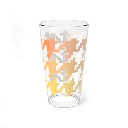 Mixing Glass, 16oz Houndstooth Fun