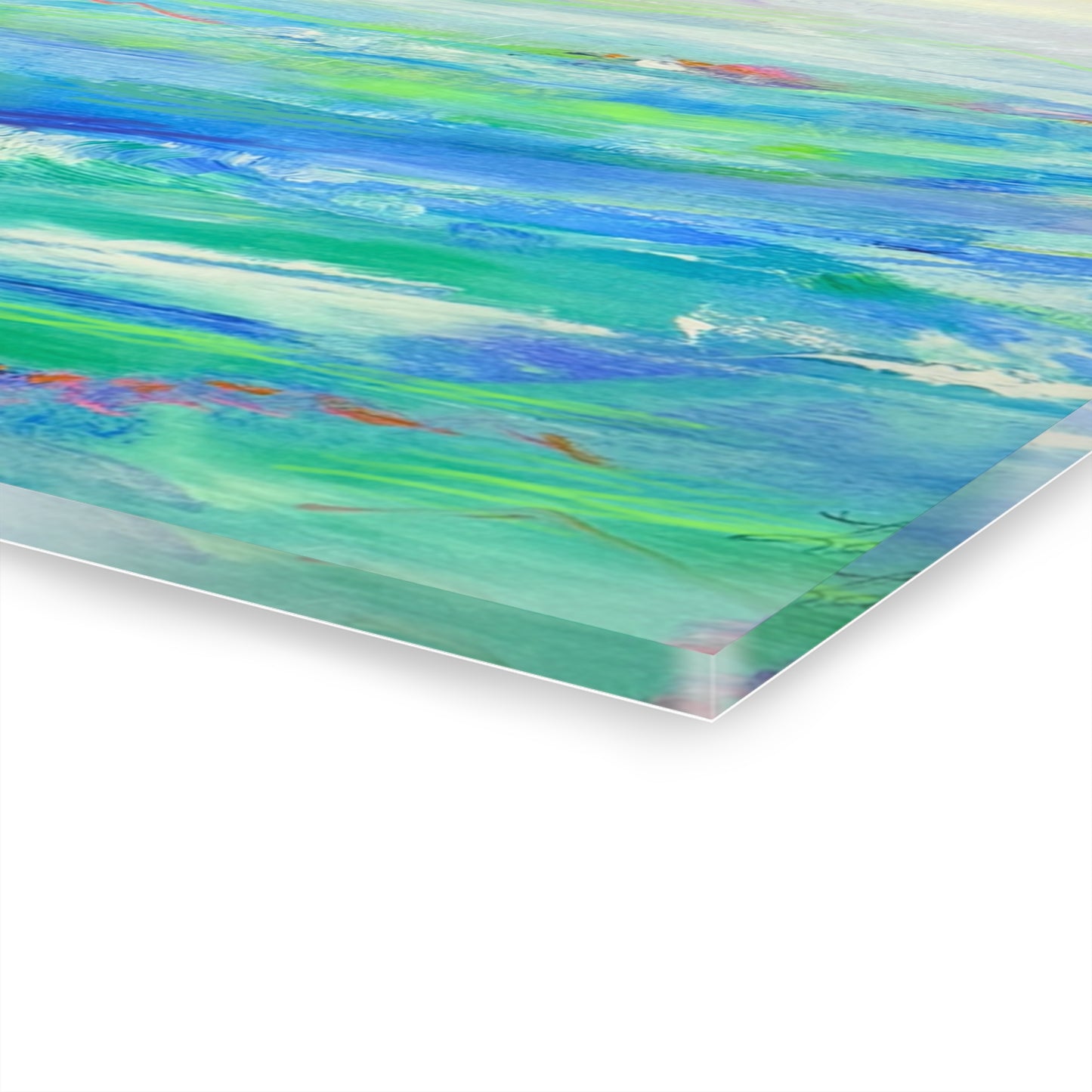 Acrylic Wall Art Ocean's Embrace Green Sky