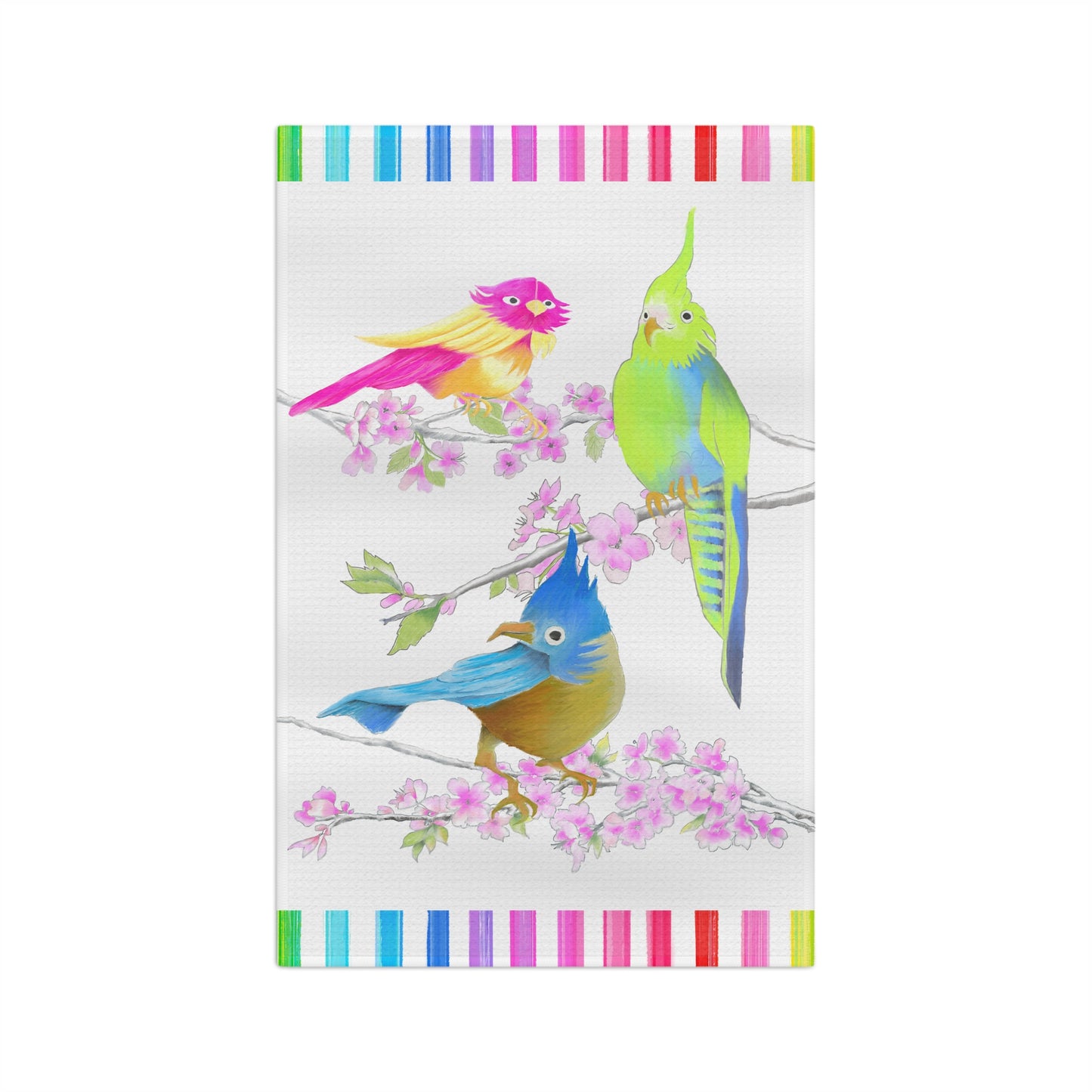 Jolly Birds Microfiber Tea Towel