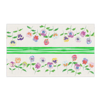 Flower Fun Tea Towel Pansy