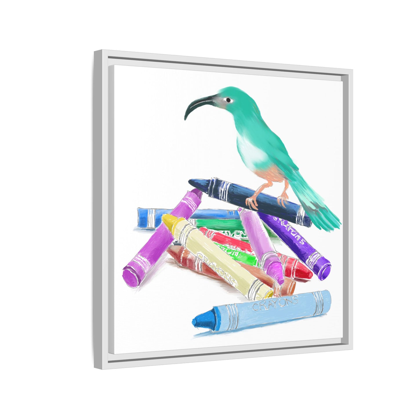 Jolly Birds Matte Canvas Framed
