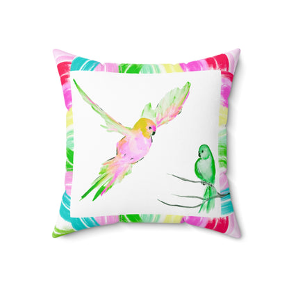 Mega Dot Polyester Square Pillow Trust in the Lord with all your heart Butterfly