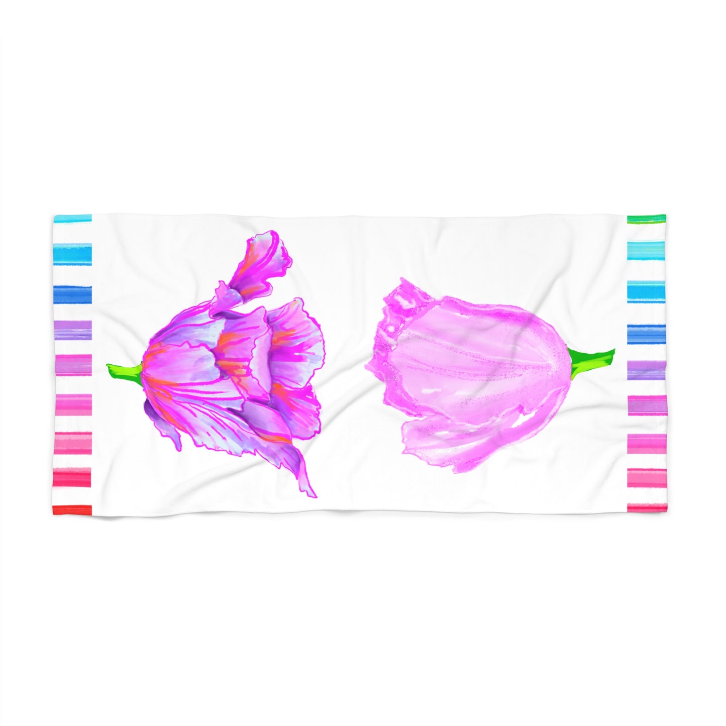Towels Tulip Love Beach or Bath Towel