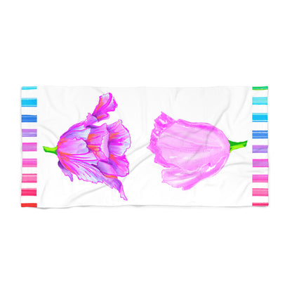 Towels Tulip Love Beach or Bath Towel
