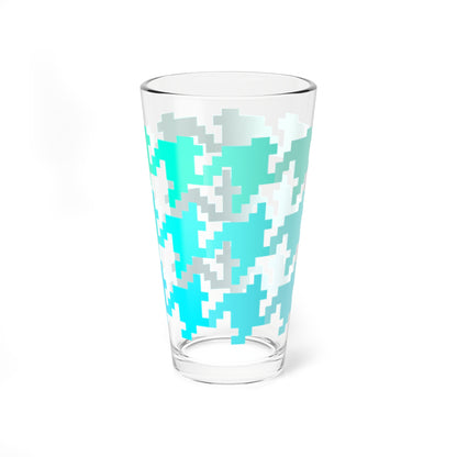 Mixing Glass, 16oz Houndstooth Fun