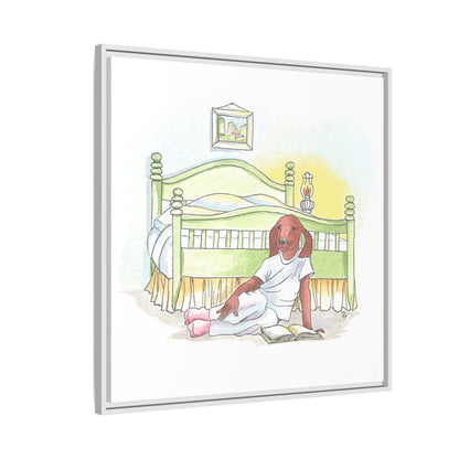 Dogi Fun Matte Canvas Framed