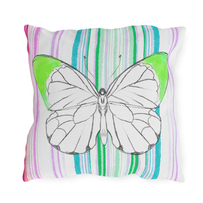 Pillows Outdoor Watercolor Butterfly Whimsy
