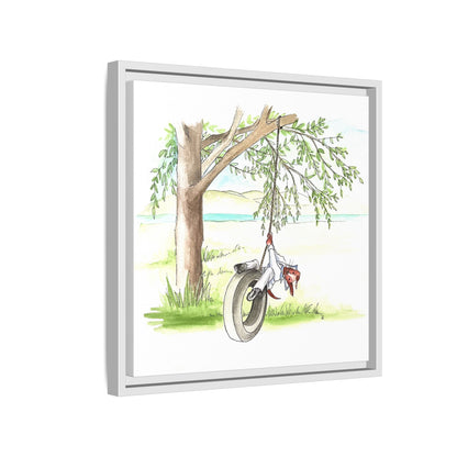 Dogi Fun Matte Canvas Framed