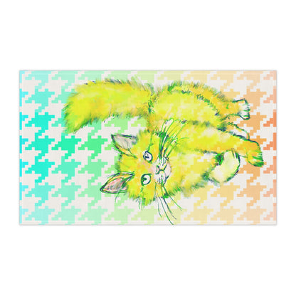 Colorful Cat Tea Towel