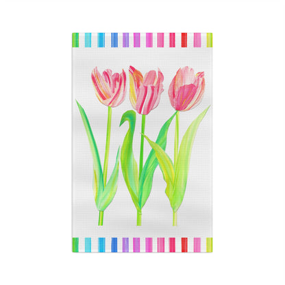 Vibrant Tulip Microfiber Tea Towel