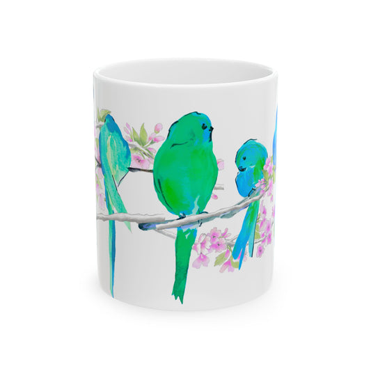 Blossoms & Birds Ceramic Mugs