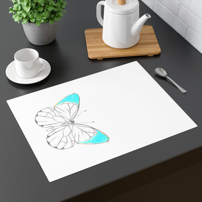 Placemat, 1pc Lucy Butterfly Light Aqua