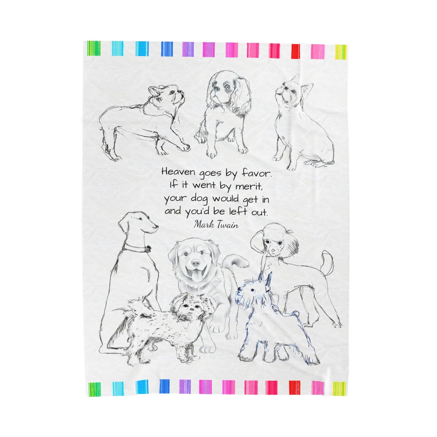 Dogi Fun, Velveteen Plush Blanket