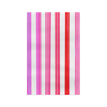 Watercolor Stripes Tea Towel
