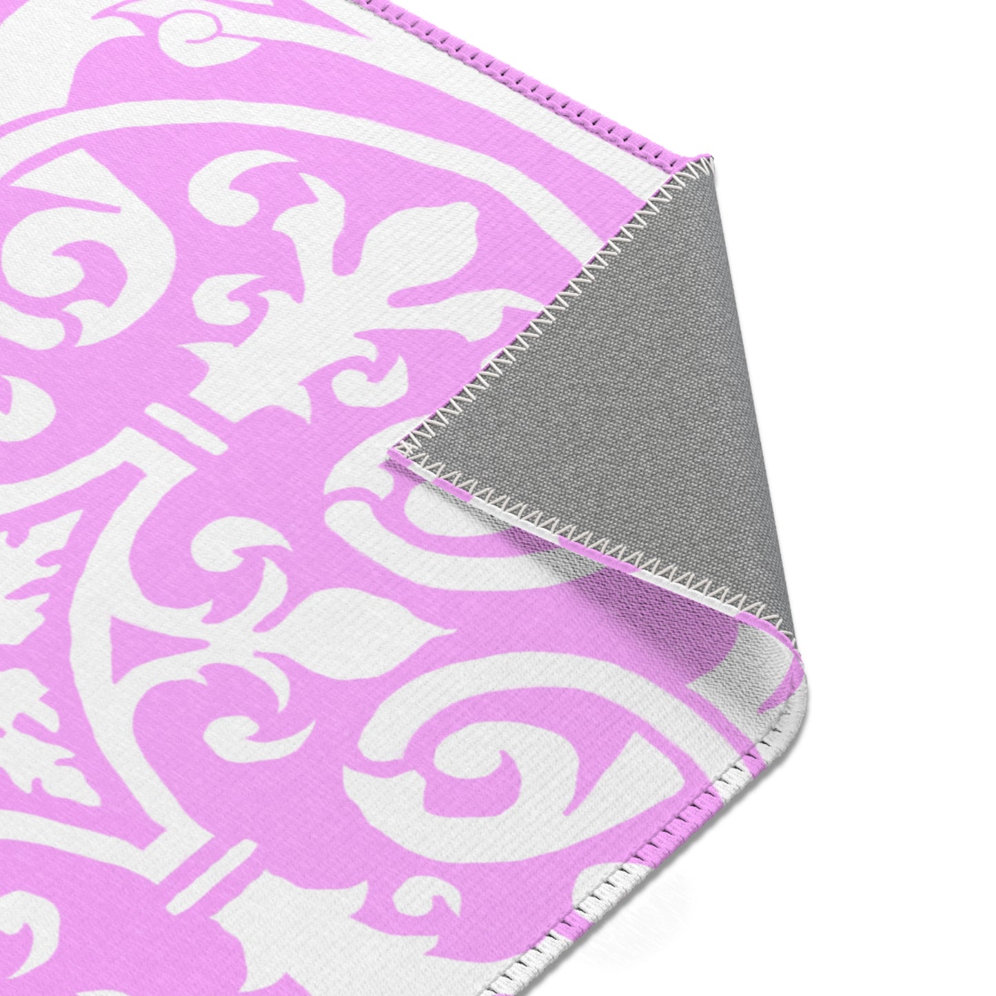 Scrollwork Indoor/Outdoor Rug Pink