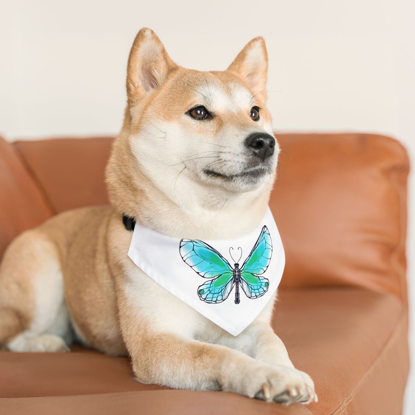 Pet Bandana Collar Colorful Flutter Charm
