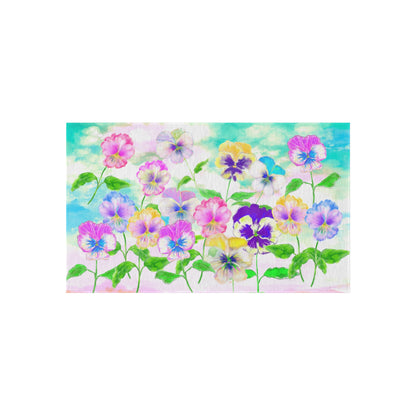 Flower Fun Pansy Outdoor /Indoor Rug