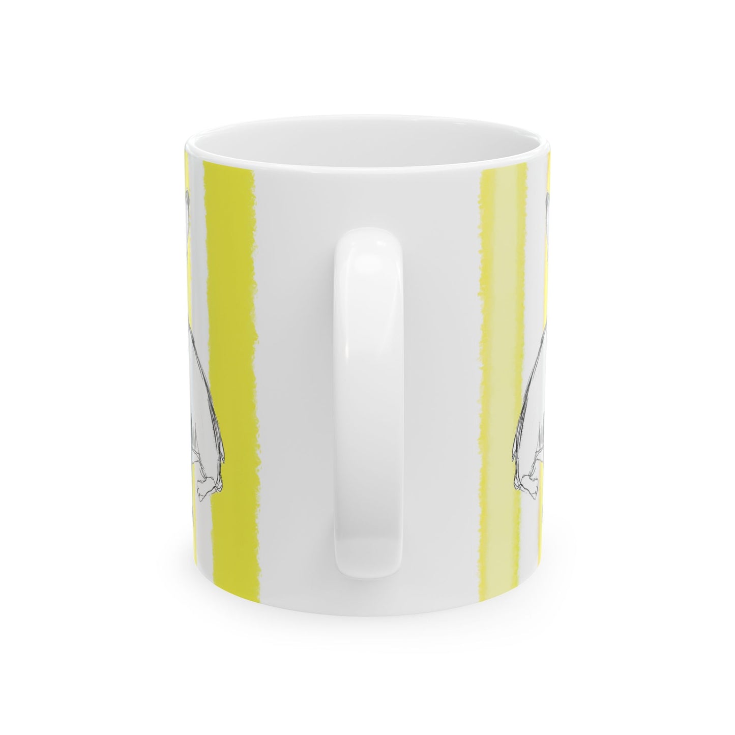 Dogi Fun Mug with Yellow Stripes
