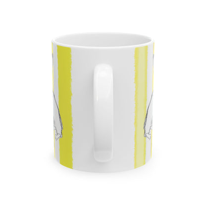 Dogi Fun Mug with Yellow Stripes