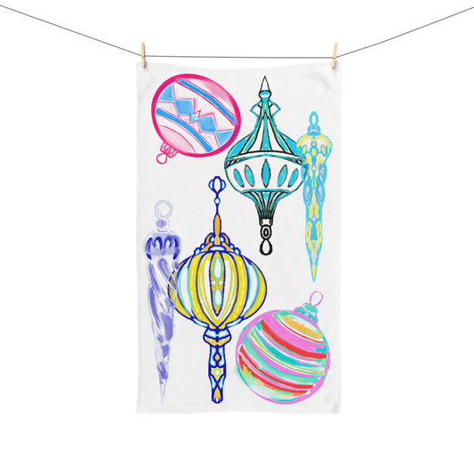 Hand Towel Merry Ornaments