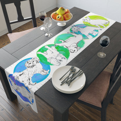 Table Runner Doggie Fun