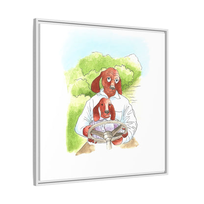Dogi Fun Matte Canvas Framed
