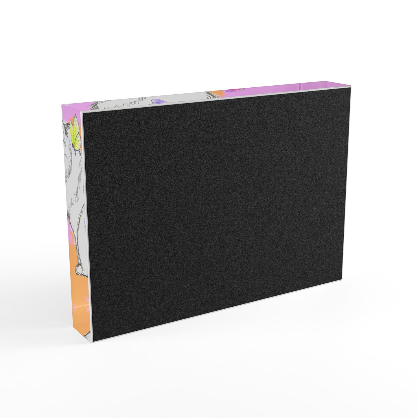Kitty Flutter Acrylic Block