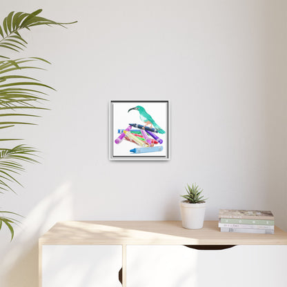 Jolly Birds Matte Canvas Framed