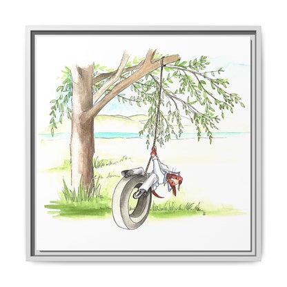 Dogi Fun Matte Canvas Framed